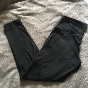 Black Victoria’s Secret leggings in a size large with pockets